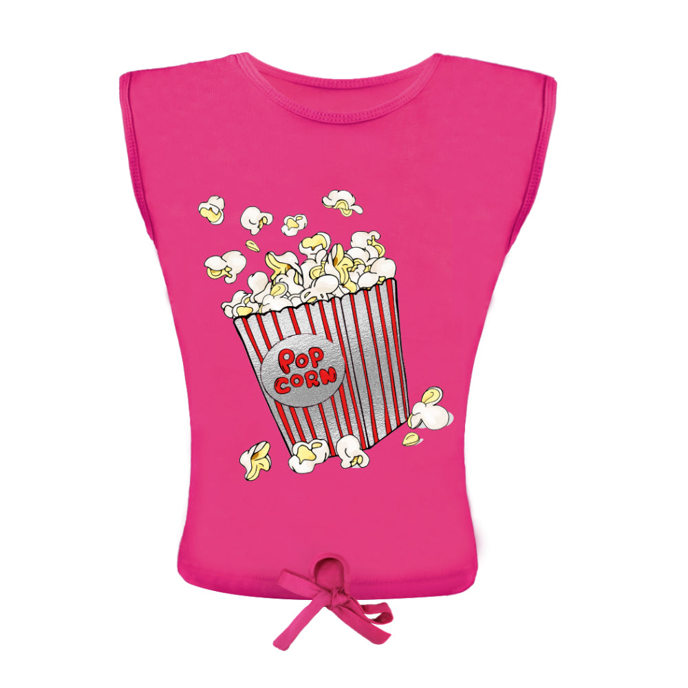 ACTIV CROP-TOP R.NECK T-SHIRT - FUCHSIA