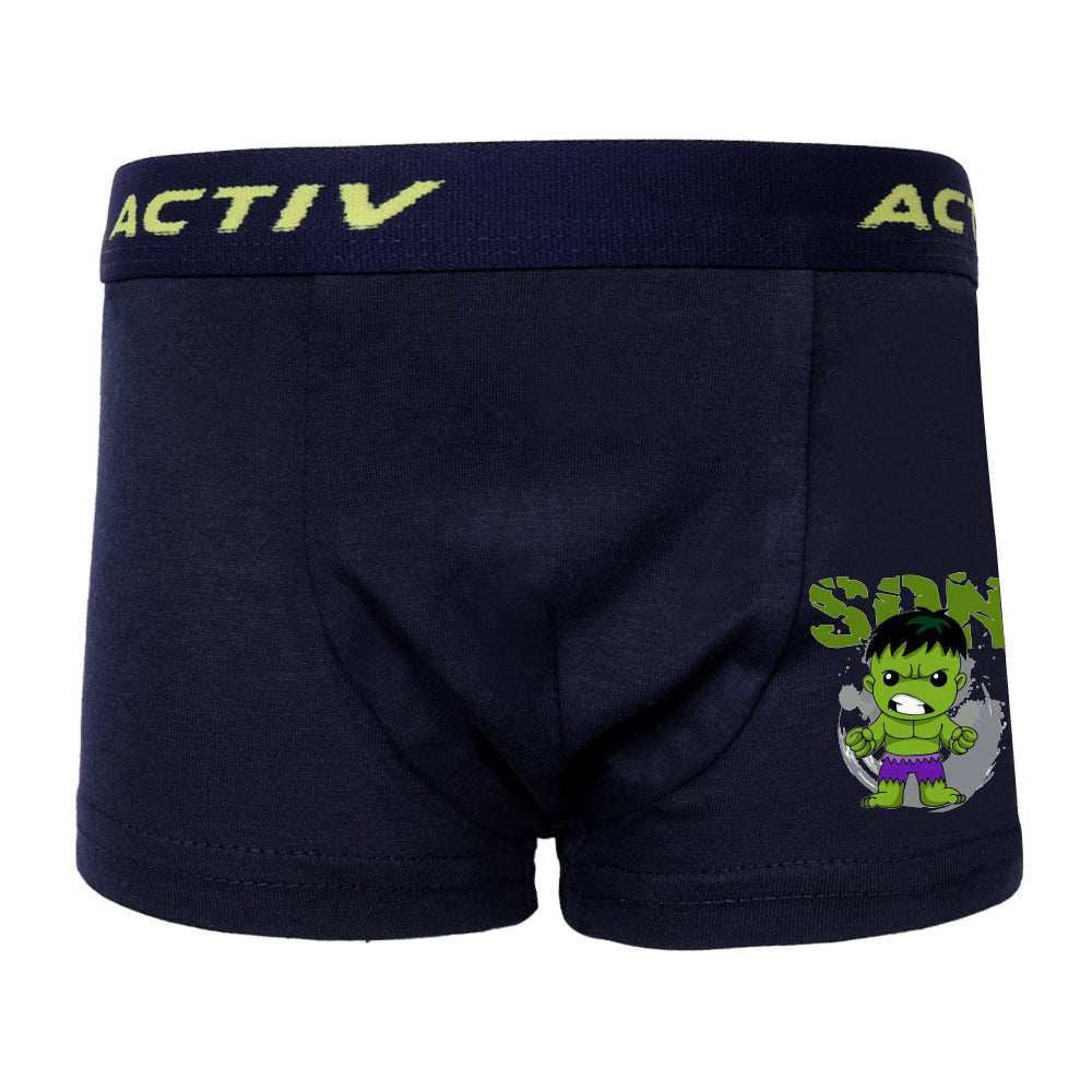 ACTIV GRAPHIC UNDERWEAR BOXER - NAVY