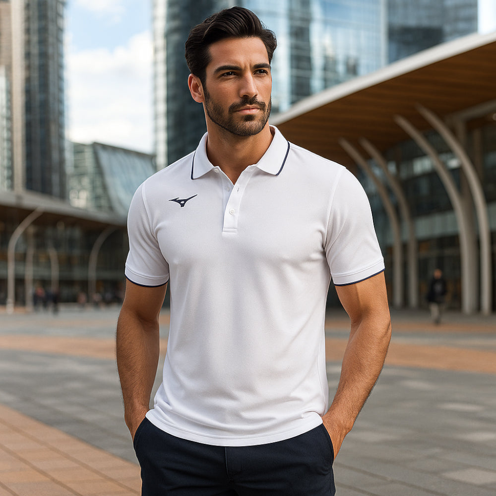قميص بولو MIZUNO للرجال من MIZUNO (M) - أبيض