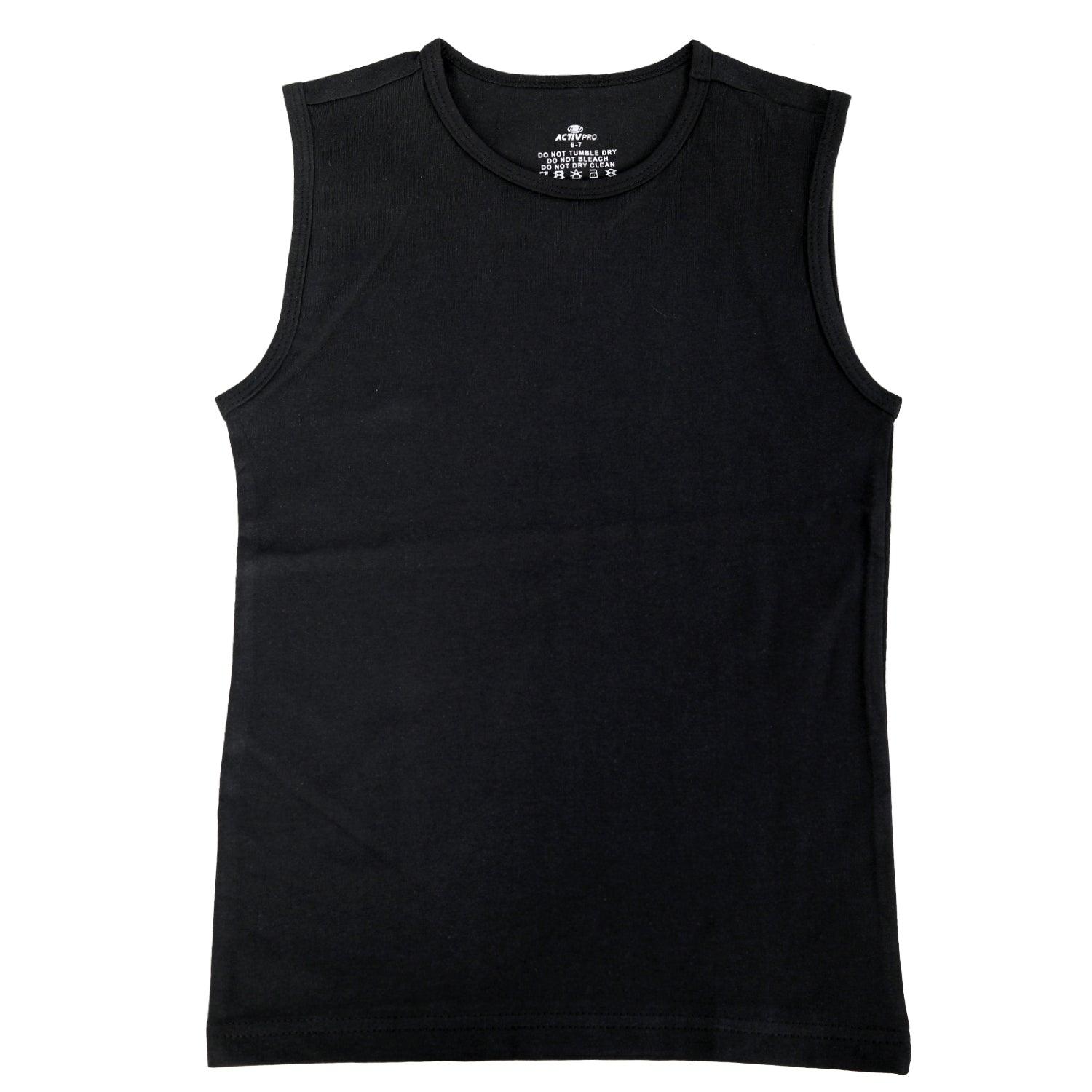 ACTIV BOYS PRINTED TANKTOP - BLACK TN22-40167 Activ Abou Alaa
