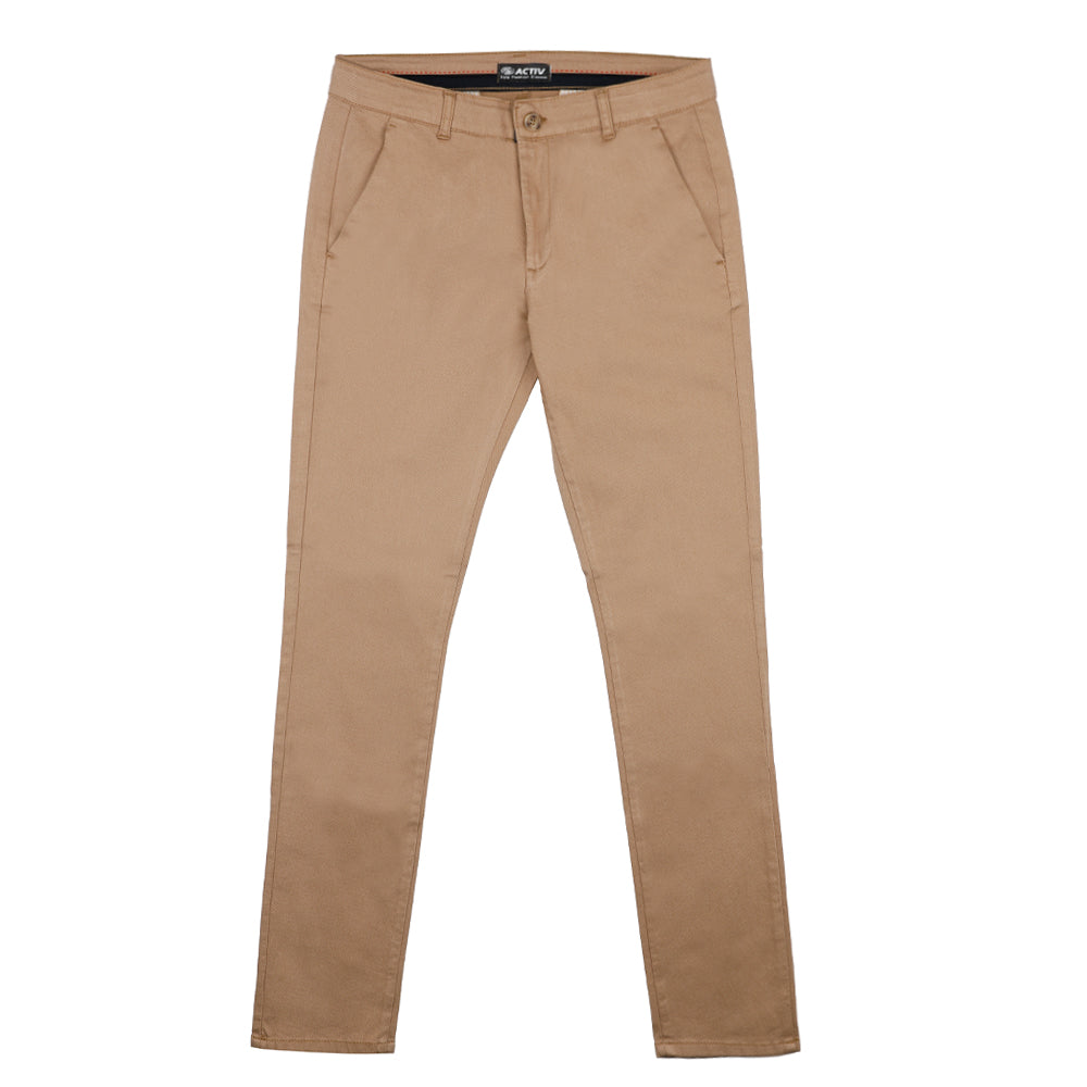 ACTIV CHINO PANTS - CAMEL JPT23-662007 Activ Abou Alaa