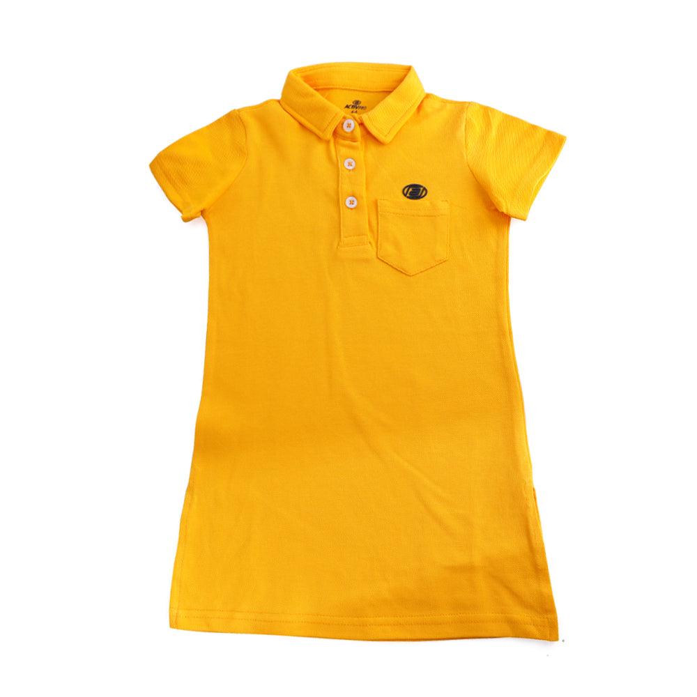 ACTIV GIRLS LONG POLO - MUSTARD PSSS23-3952 Activ Abou Alaa