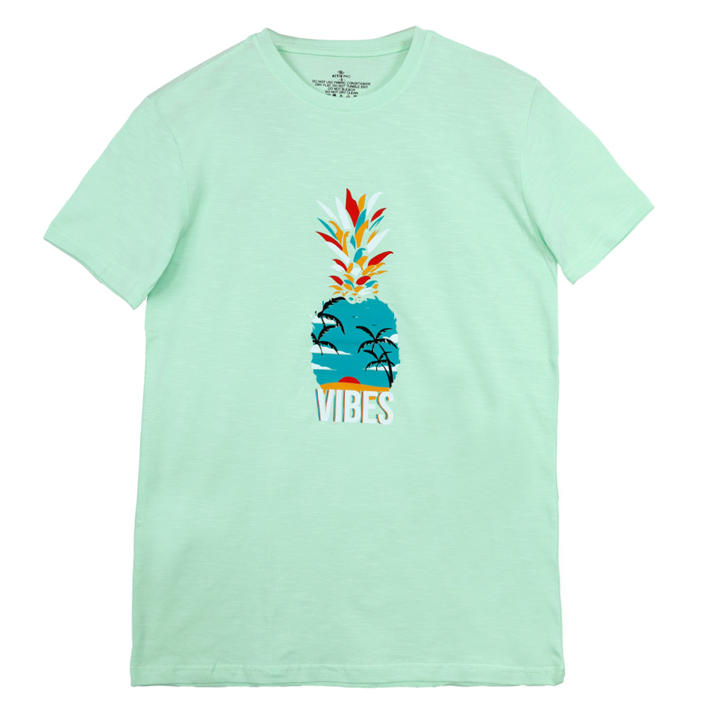 ACTIV GRAPHIC R.NECK T-SHIRT - L.GREEN TSSS23-29174 Activ Abou Alaa