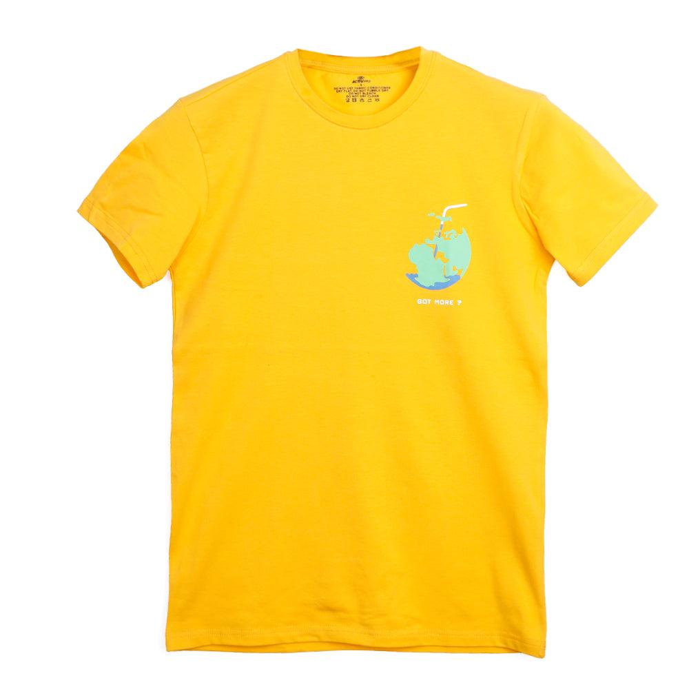 ACTIV GRAPHIC R.NECK T-SHIRT - MUSTARD TSSS23-28894 Activ Abou Alaa