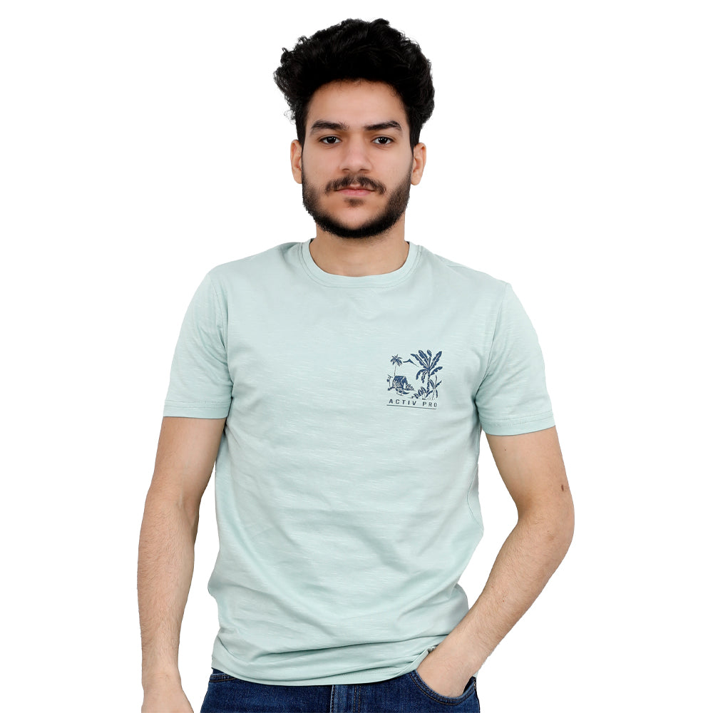ACTIV HAWAII R.NECK T-SHIRT - M.GREEN TSSS23-28968 Activ Abou Alaa