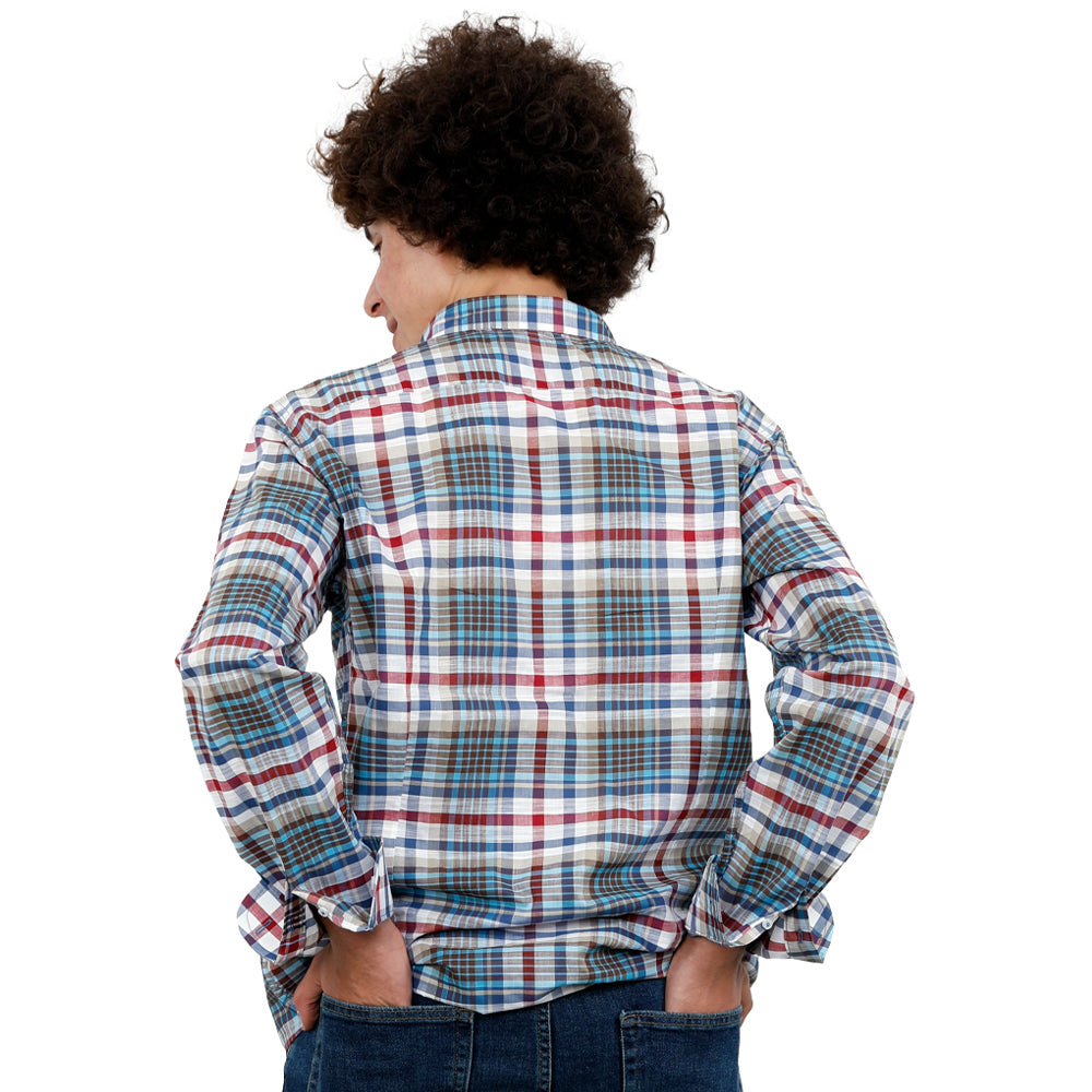 ACTIV KAROH SLIM SHIRT - BURGUNDY SHSS23-8949 Activ Abou Alaa