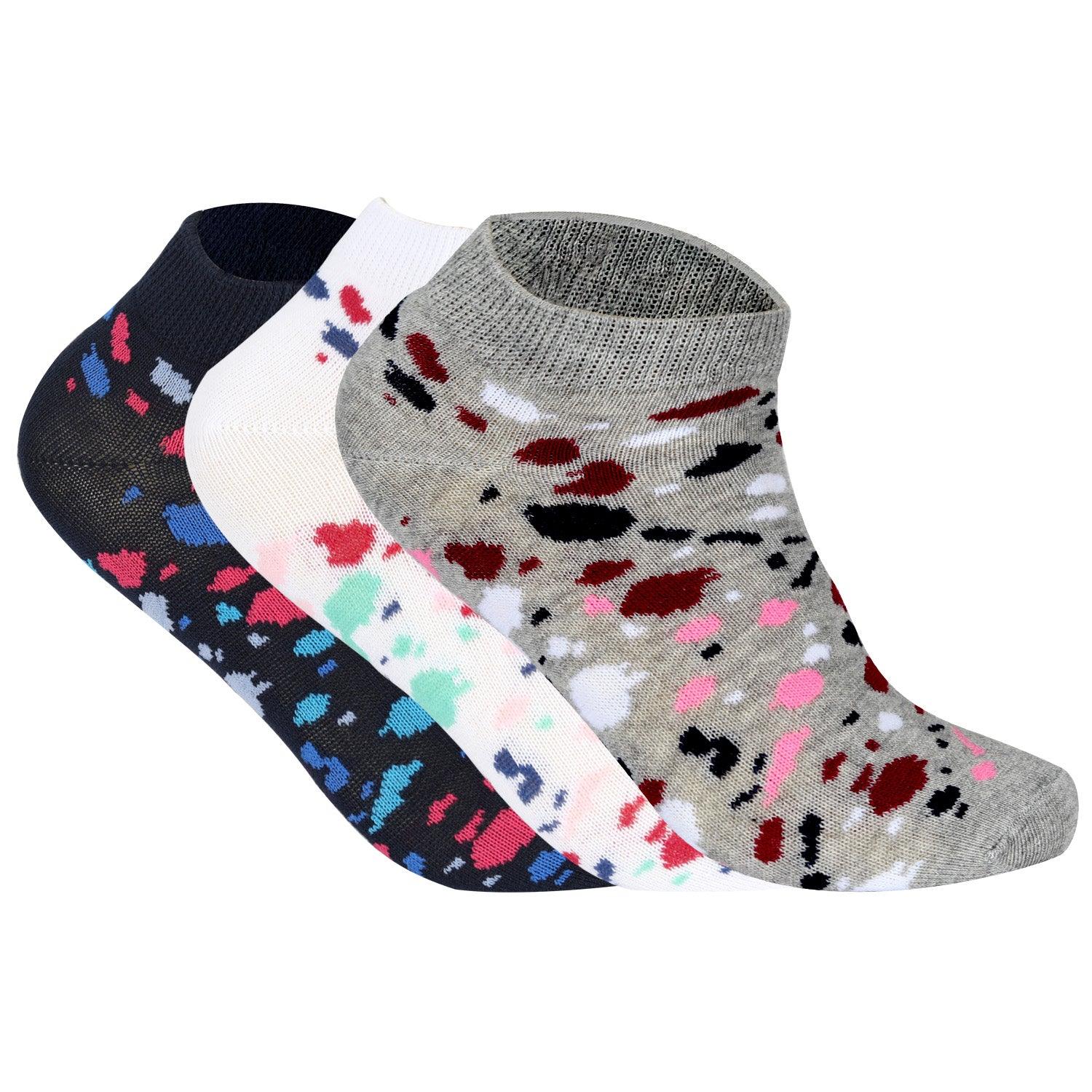ACTIV KIDS PACK ANKEL SOCKS *3 - navy*white*grey A-214 Activ Abou Alaa