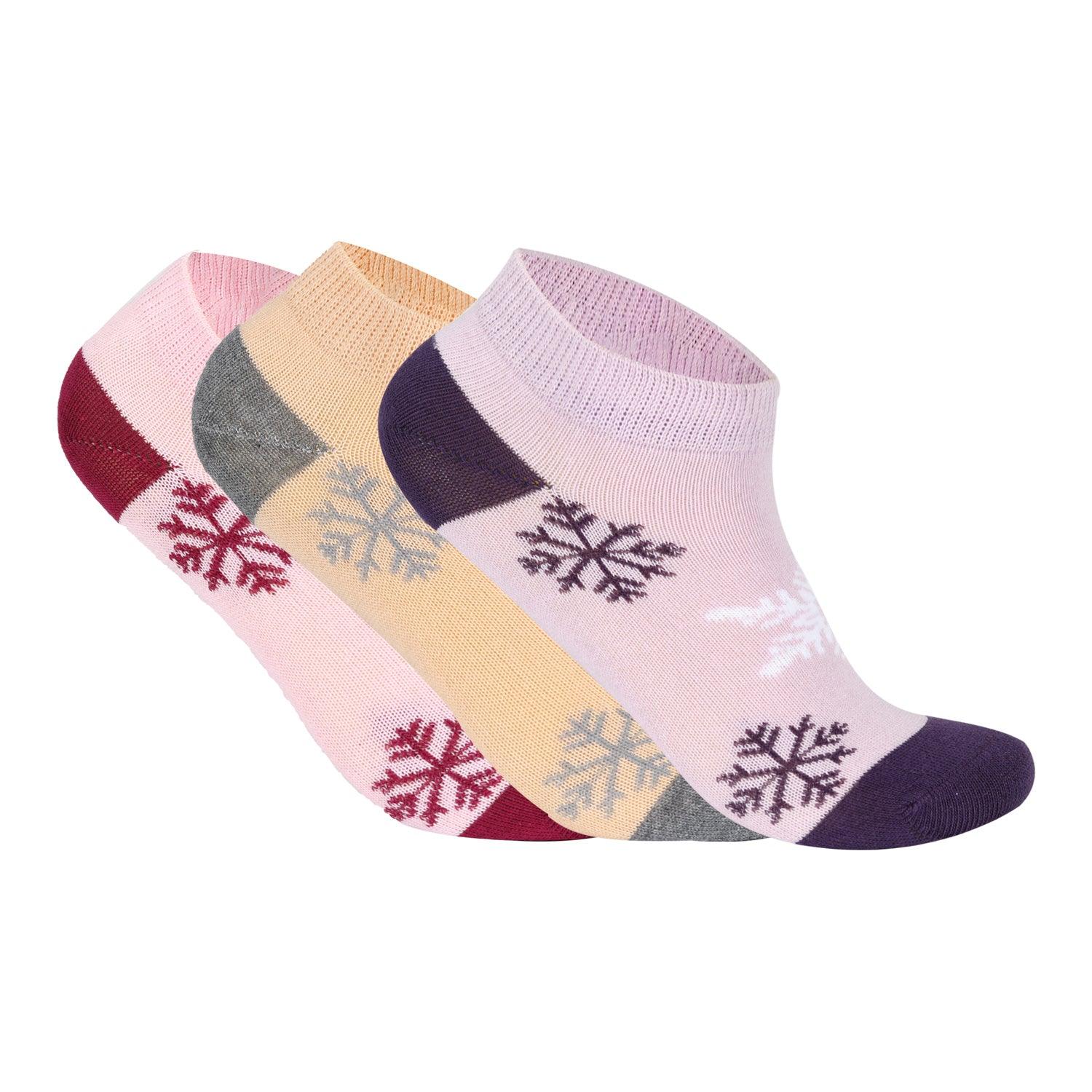 ACTIV KIDS PACK ANKEL SOCKS *3 - pink*l.purple*yellow A-215 Activ Abou Alaa