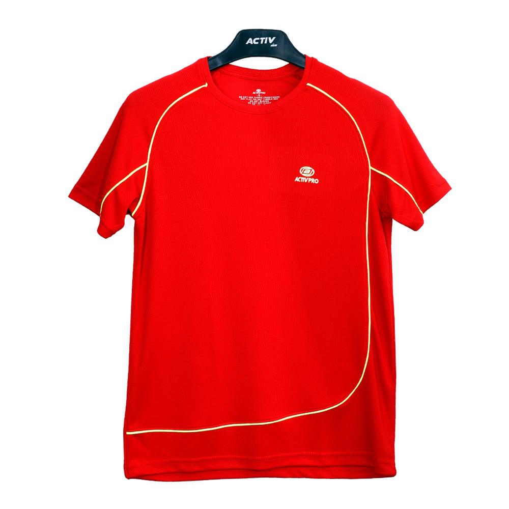 ACTIV LINEAR SPORTS T-SHIRT - RED TSSS23-28885 Activ Abou Alaa