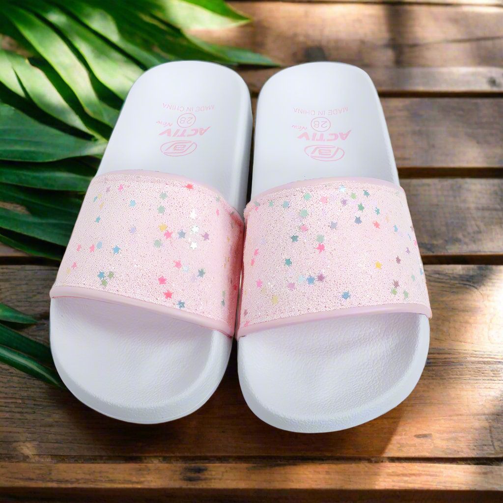 ACTIVNEW KIDS SLIPPER - PINK*WHT - Activ Abou Alaa