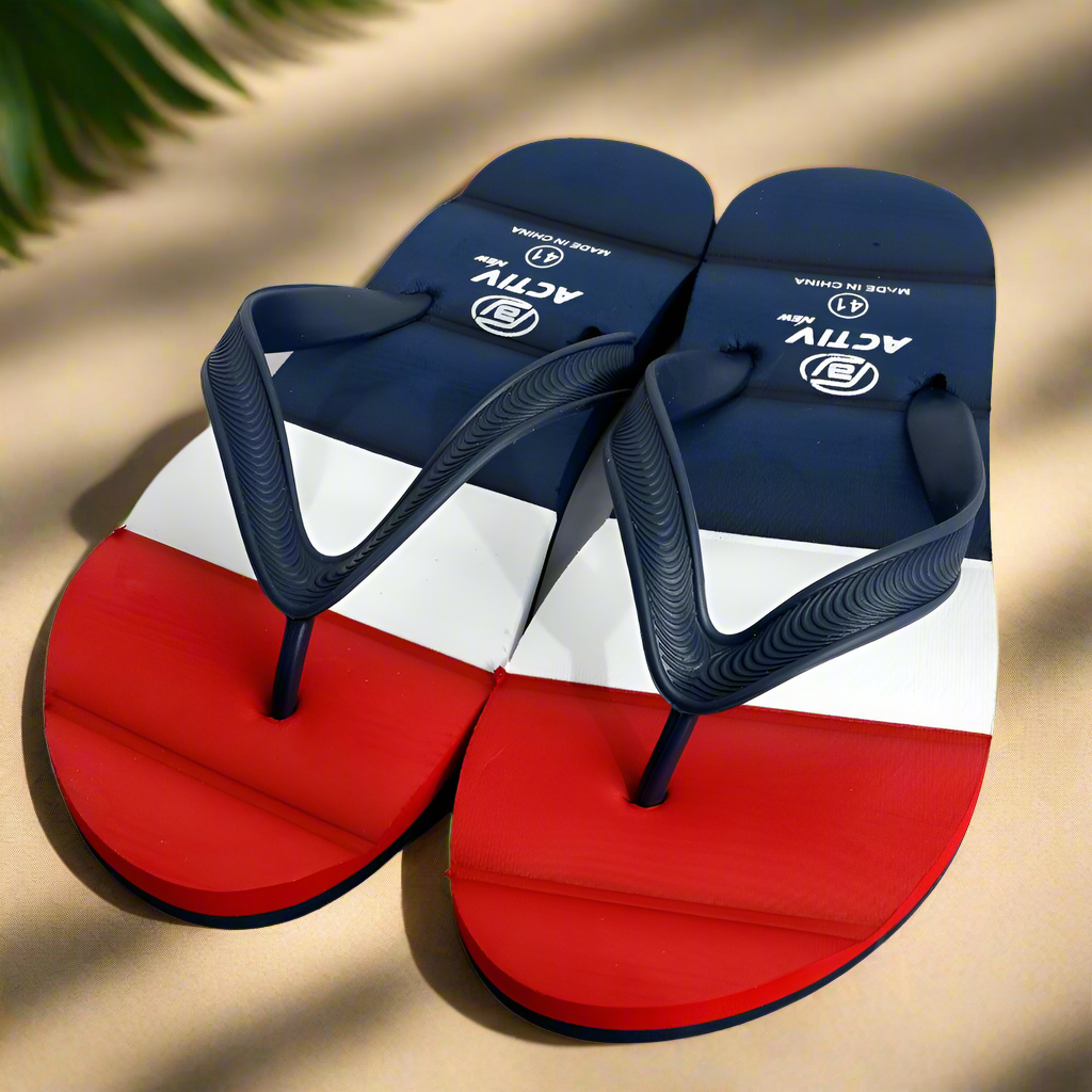 ACTIVNEW MEN'S FLIP FLOP - NAVY*RED - Activ Abou Alaa