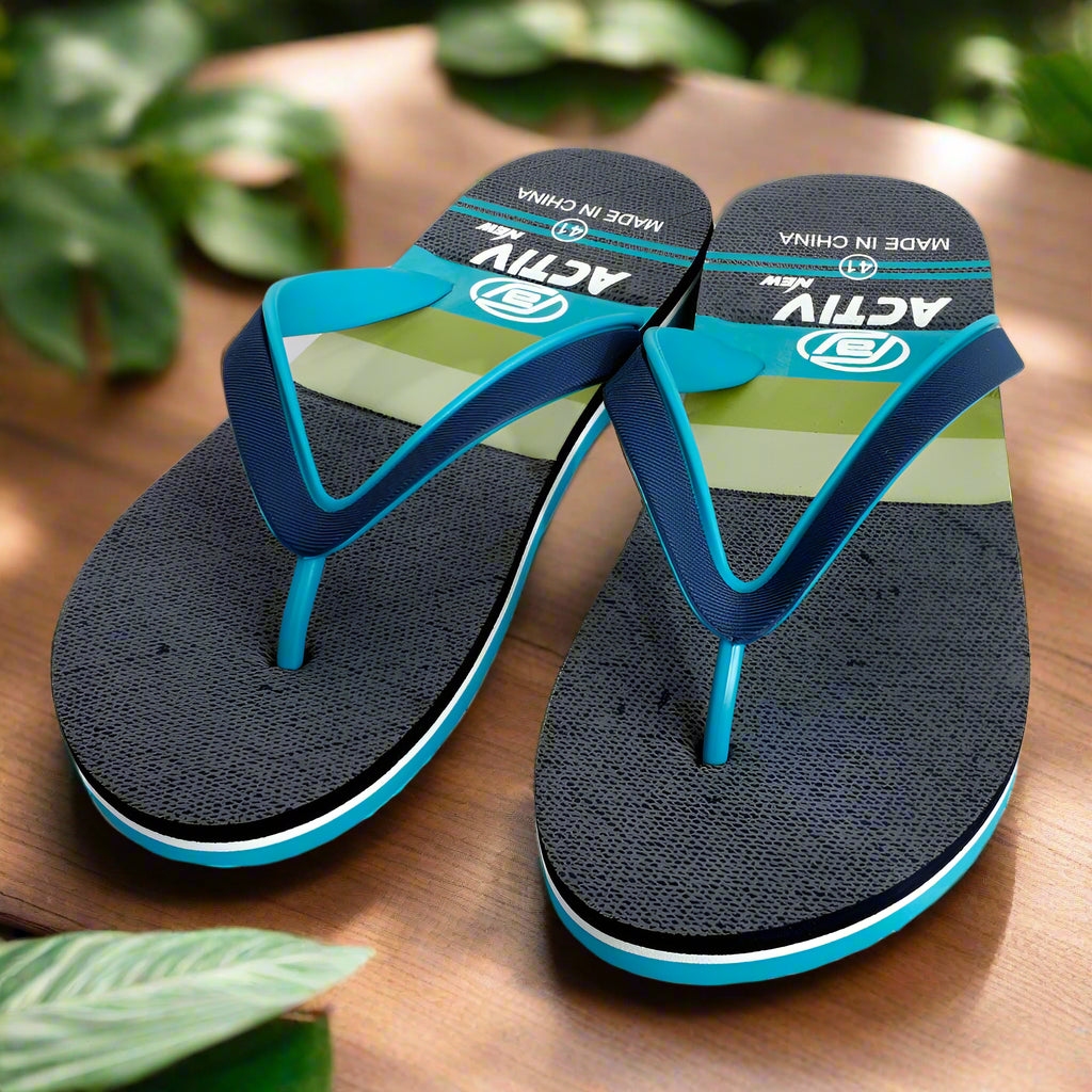 ACTIVNEW MEN'S FLIP FLOP - NVY*GREN 20227385 Activ Abou Alaa