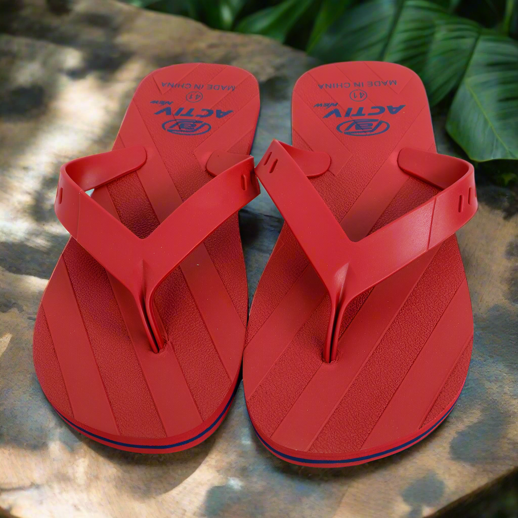 ACTIVNEW MEN'S FLIP FLOP - RED - Activ Abou Alaa