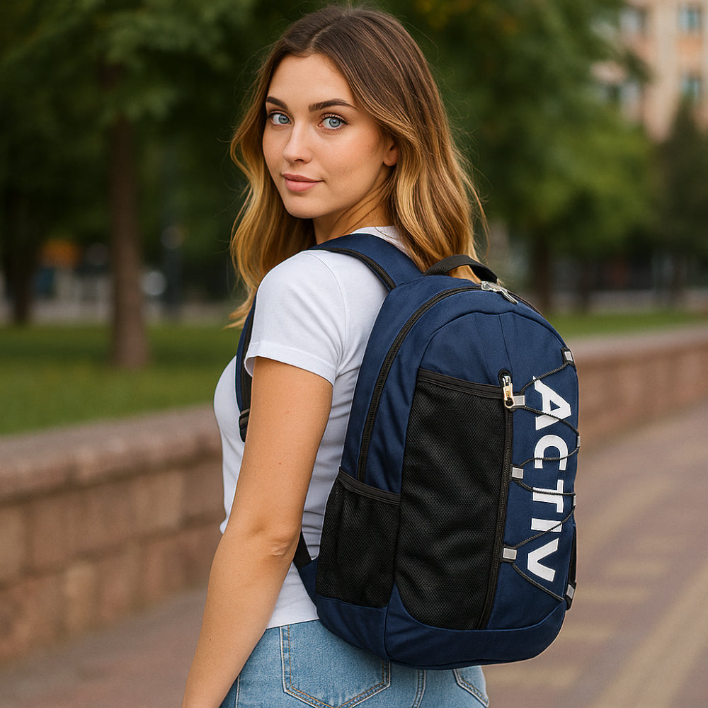 ACTIV LAPTOP BACKPACK - NAVY - Activ Abou Alaa