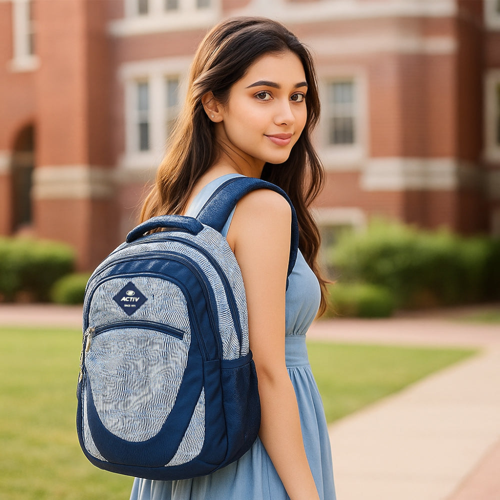 ACTIV LAPTOP BACKPACK - NAVY - Activ Abou Alaa