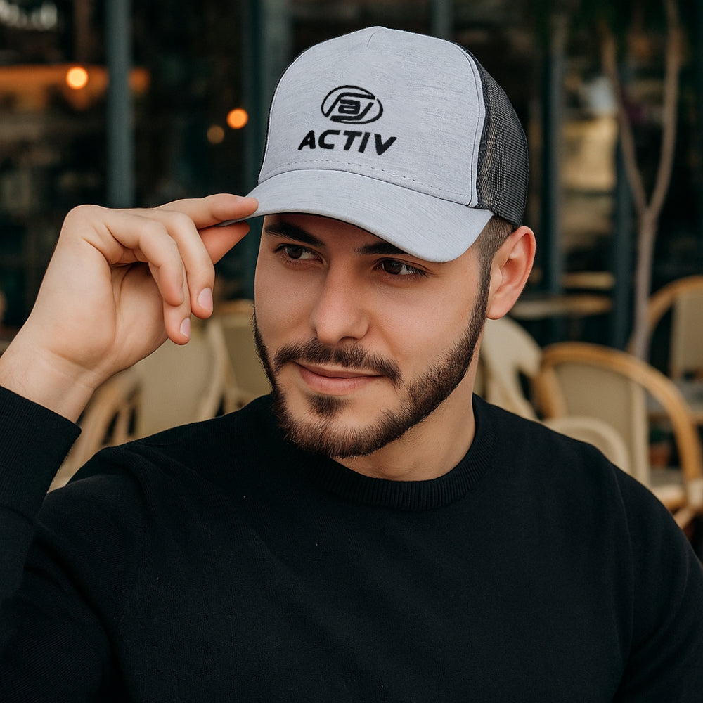 NASA MEN VELCRO CAP - GRAY