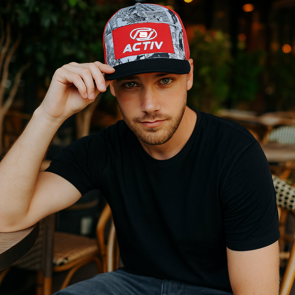 ACTIVNEW MEN SNAP CAP - RED - Activ Abou Alaa