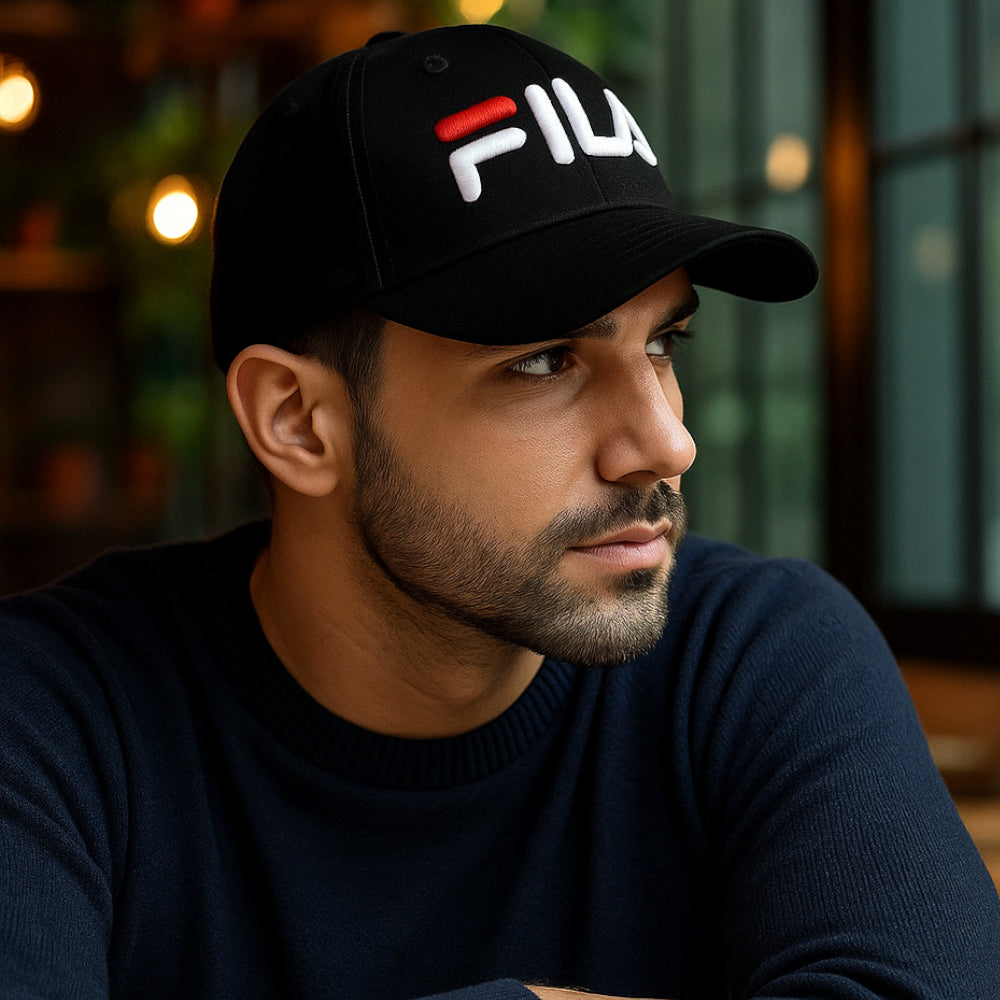 FILA ADULT BUCKLE CAP - BLACK - Activ Abou Alaa