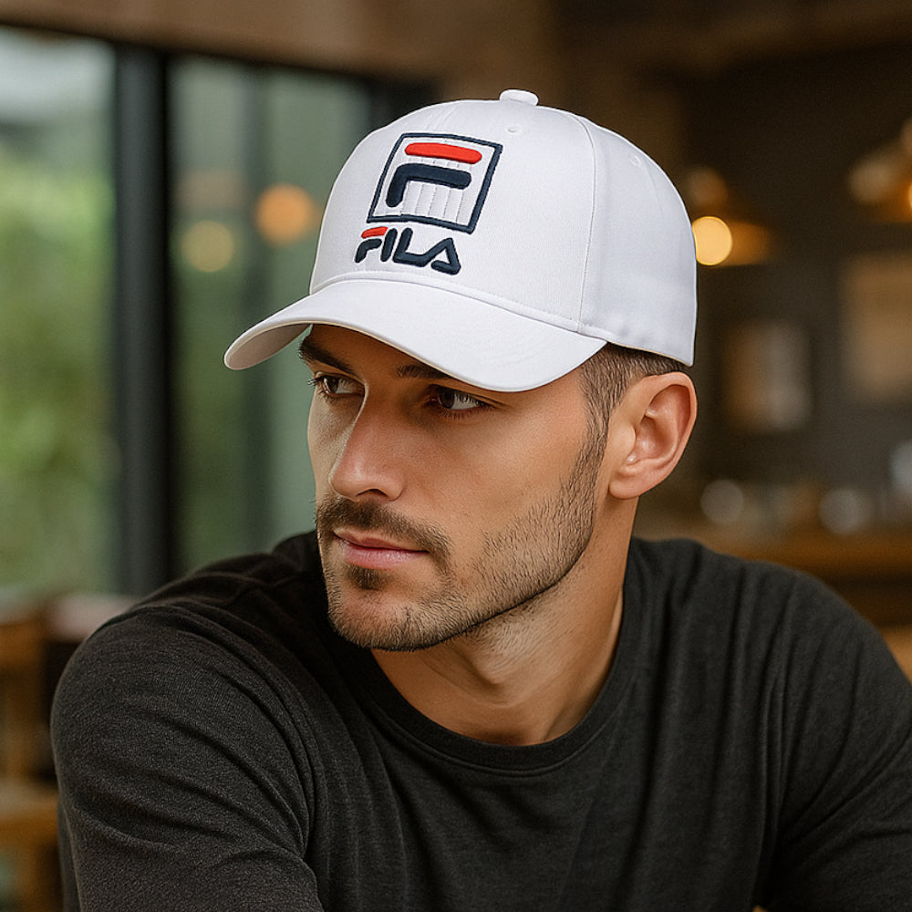 FILA ADULT SNAP CAP - WHITE - Activ Abou Alaa