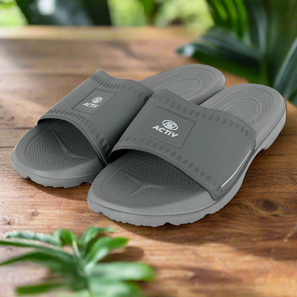 ACTIV SLIDE SLIPPER - DK.GREY