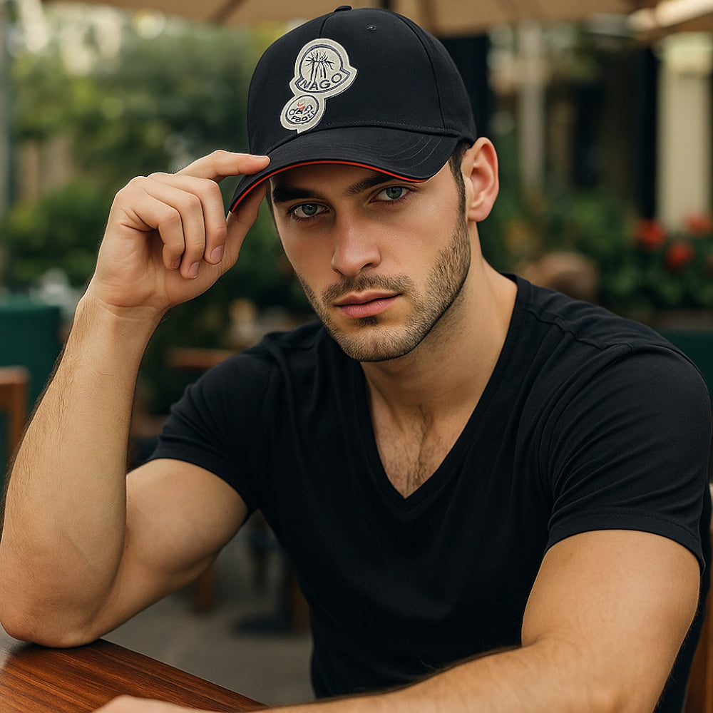 MONCLER MEN'S CAP - BLACK - Activ Abou Alaa