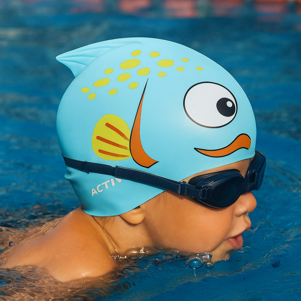 ACTIV Kids Swimming cap - Blue - Activ Abou Alaa