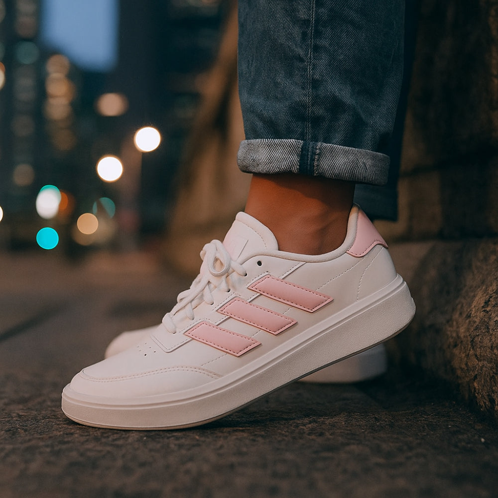 ADIDAS COURTBLOCK SHOES - WHITE