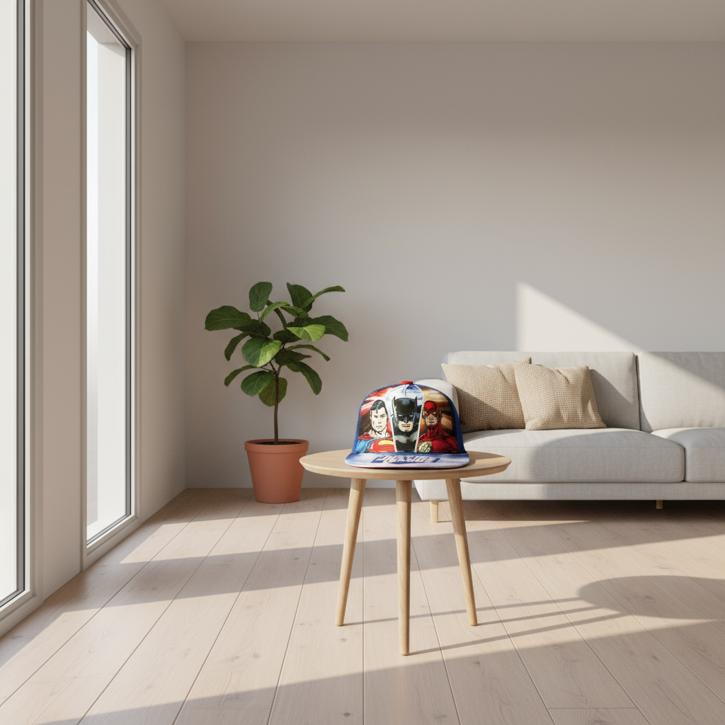 JUSTICE LEAGUE BOY'S SNAP CAP - ROYAL - Activ Abou Alaa