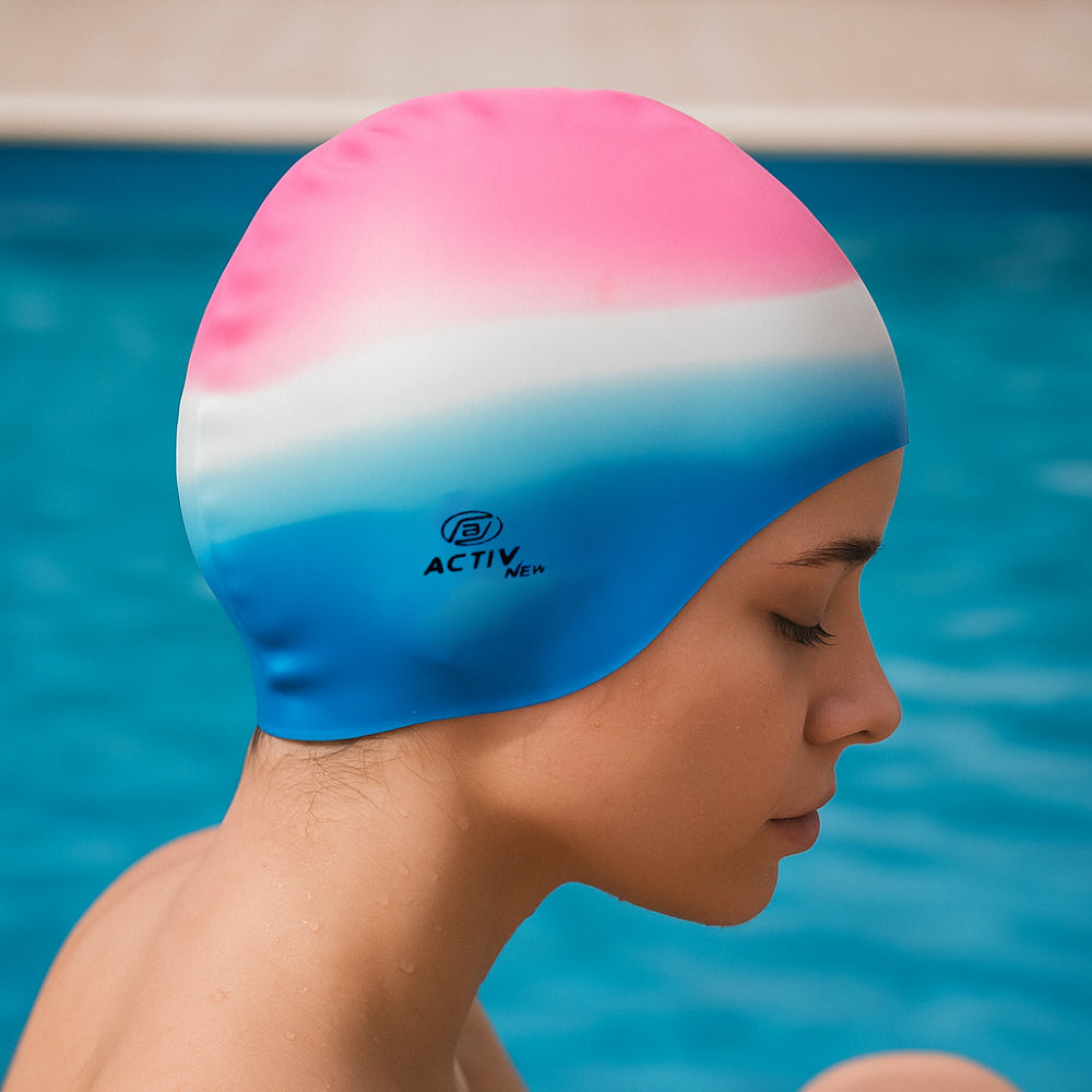 ACTIVNEW ADULT SWIM CAP - BLUE - Activ Abou Alaa