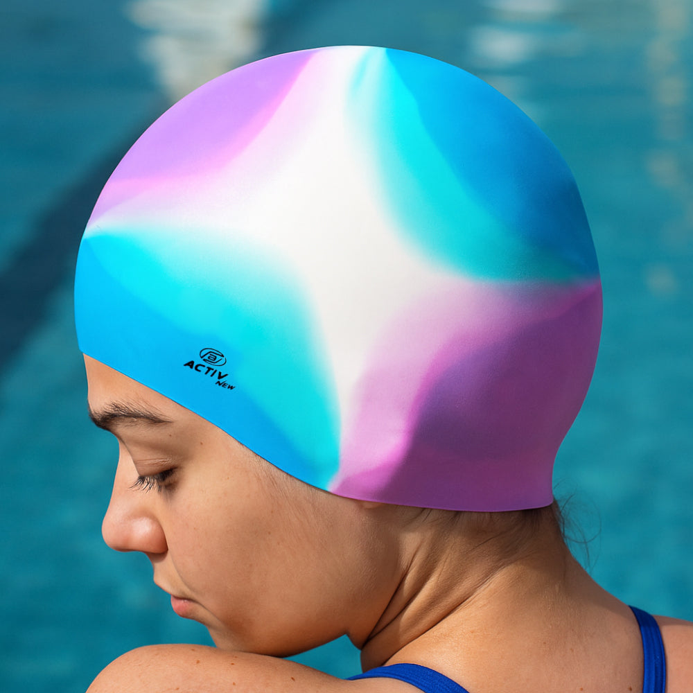 ACTIVNEW ADULT SWIM CAP - BLUE - Activ Abou Alaa
