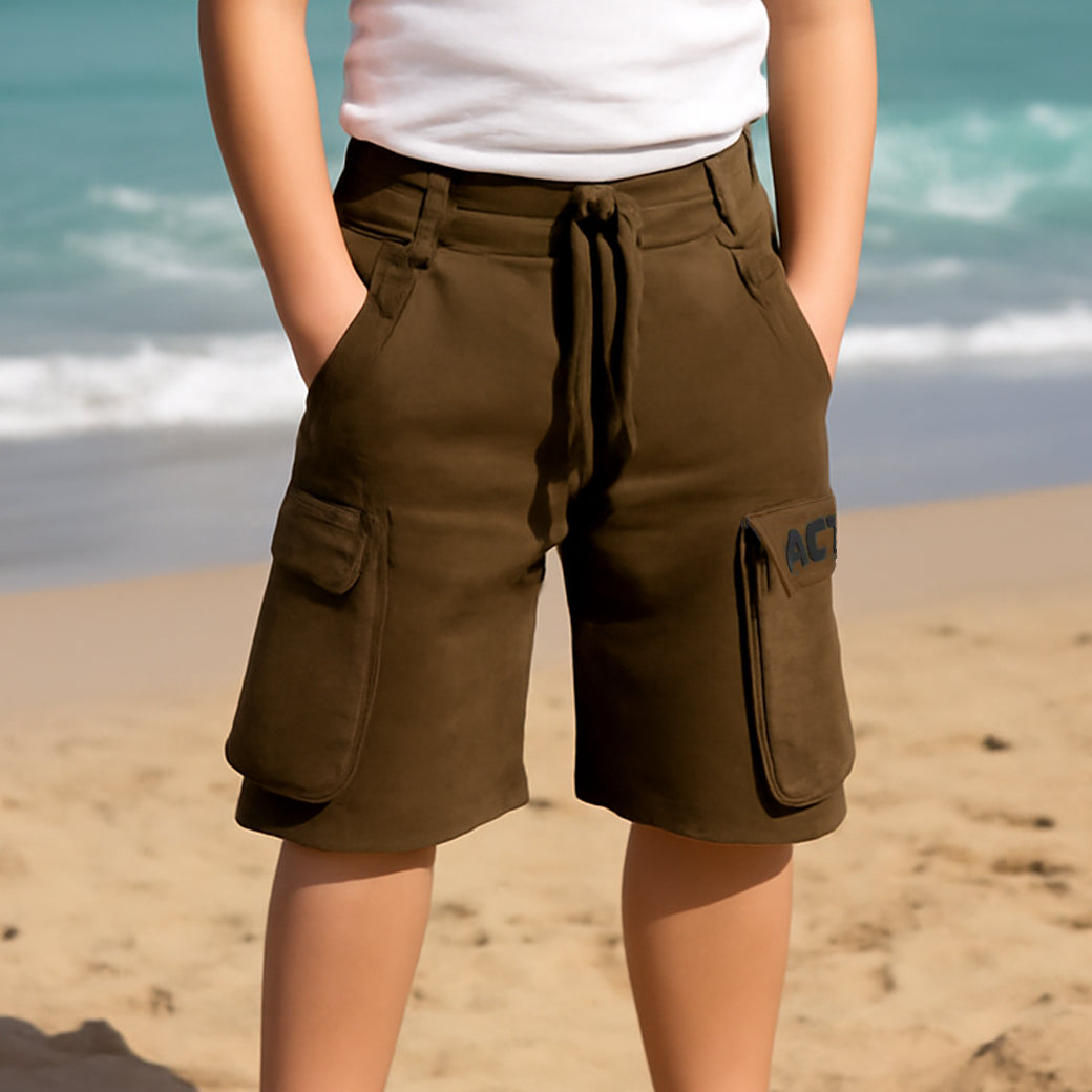 ACTIV BASIC BAGGY SHORT - BROWN