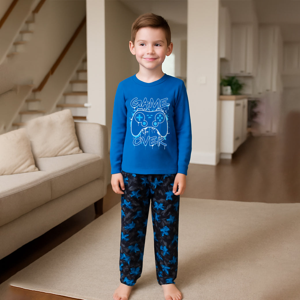 ACTIV GRAPHIC HOME-WEAR PAJAMA - INDIGO - Activ Abou Alaa