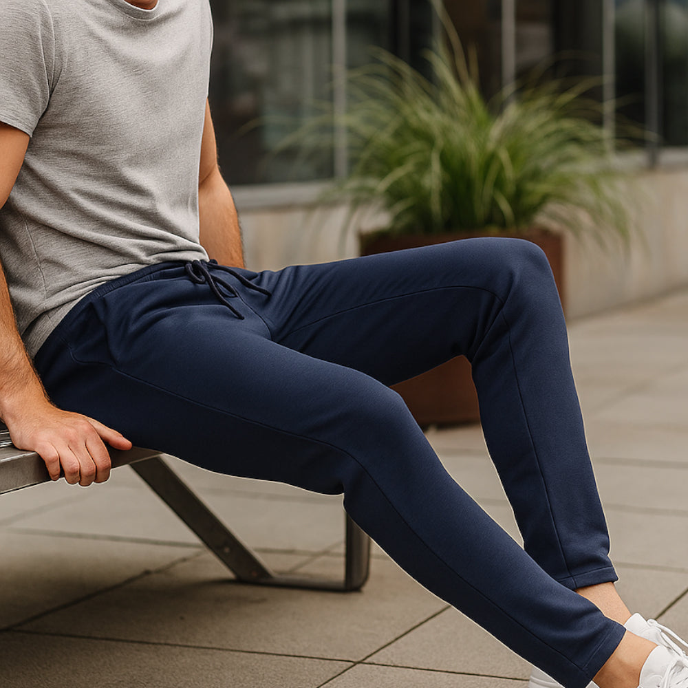 ACTIV BASIC BAGGY SWEATPANTS - NAVY - Activ Abou Alaa