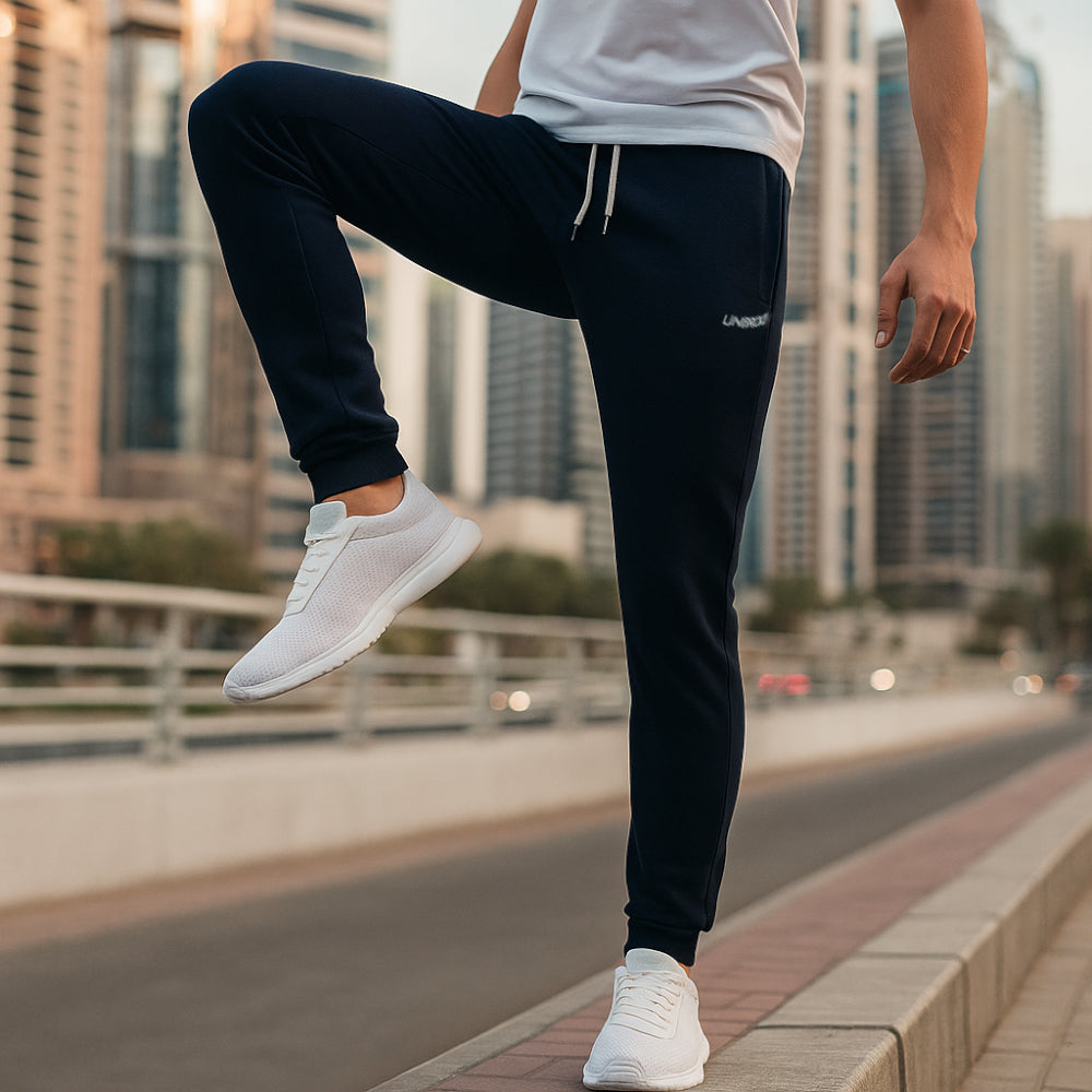 ACTIV BASIC CASUAL SWEATPANTS - NAVY