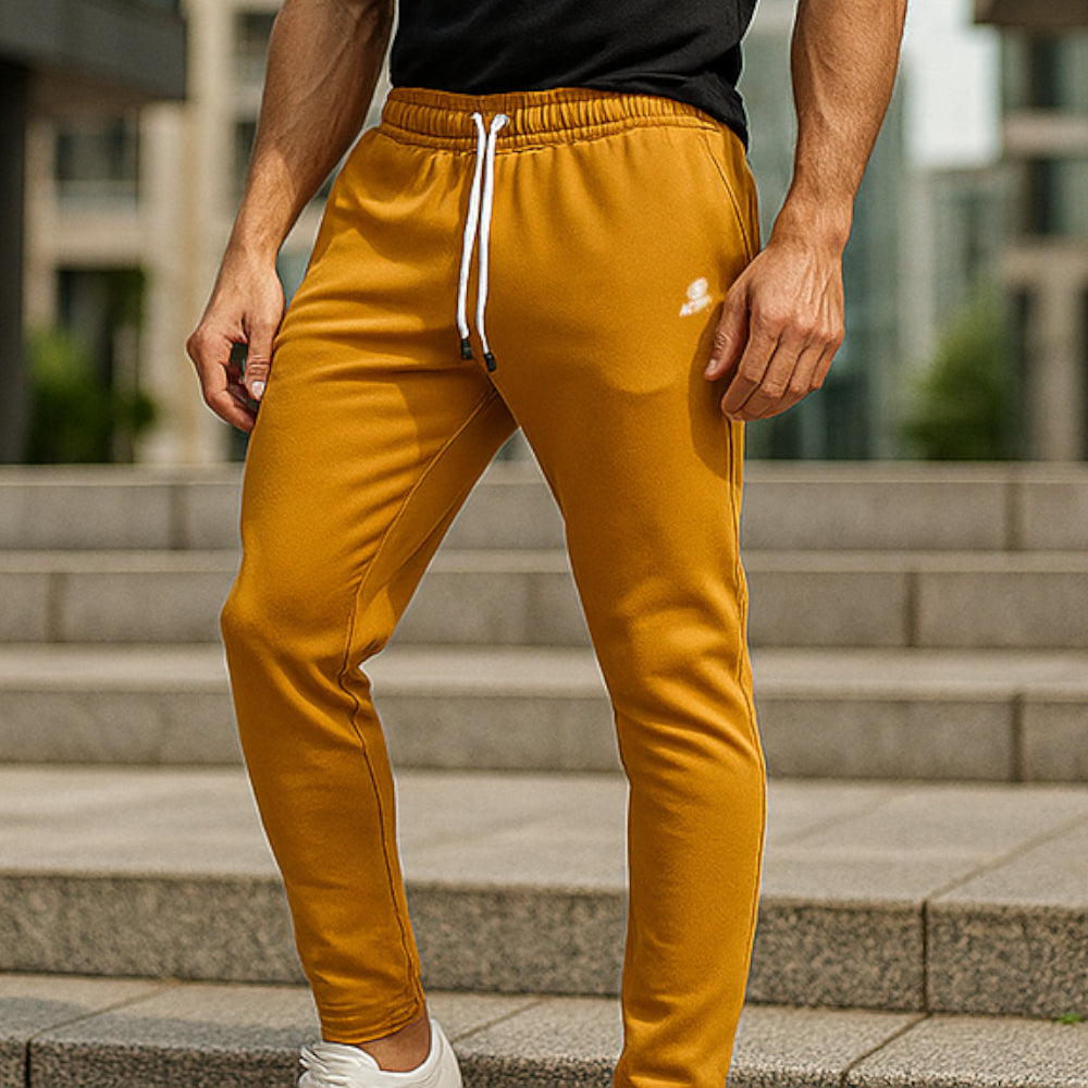 ACTIV BASIC CASUAL SWEATPANTS - CAMEL