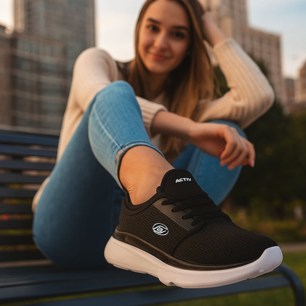 حذاء الجري أكتيف - أسود