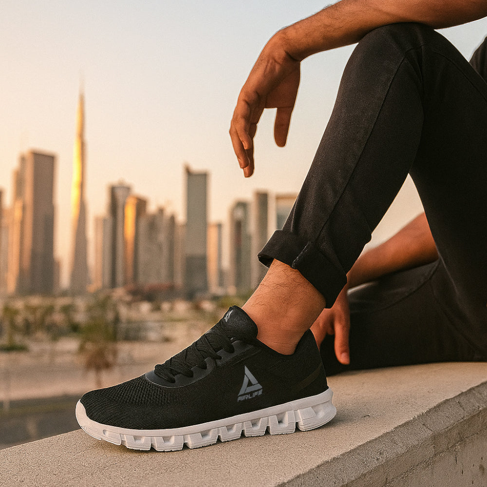 AIRLIFE SPORT SHOES - BLACK - Activ Abou Alaa