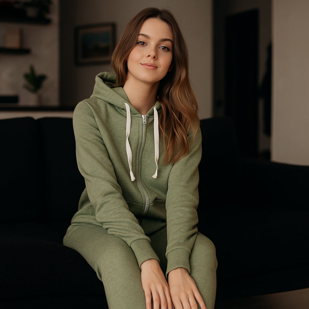 ACTIV BASIC HOODIE SET - OLIVE - Activ Abou Alaa