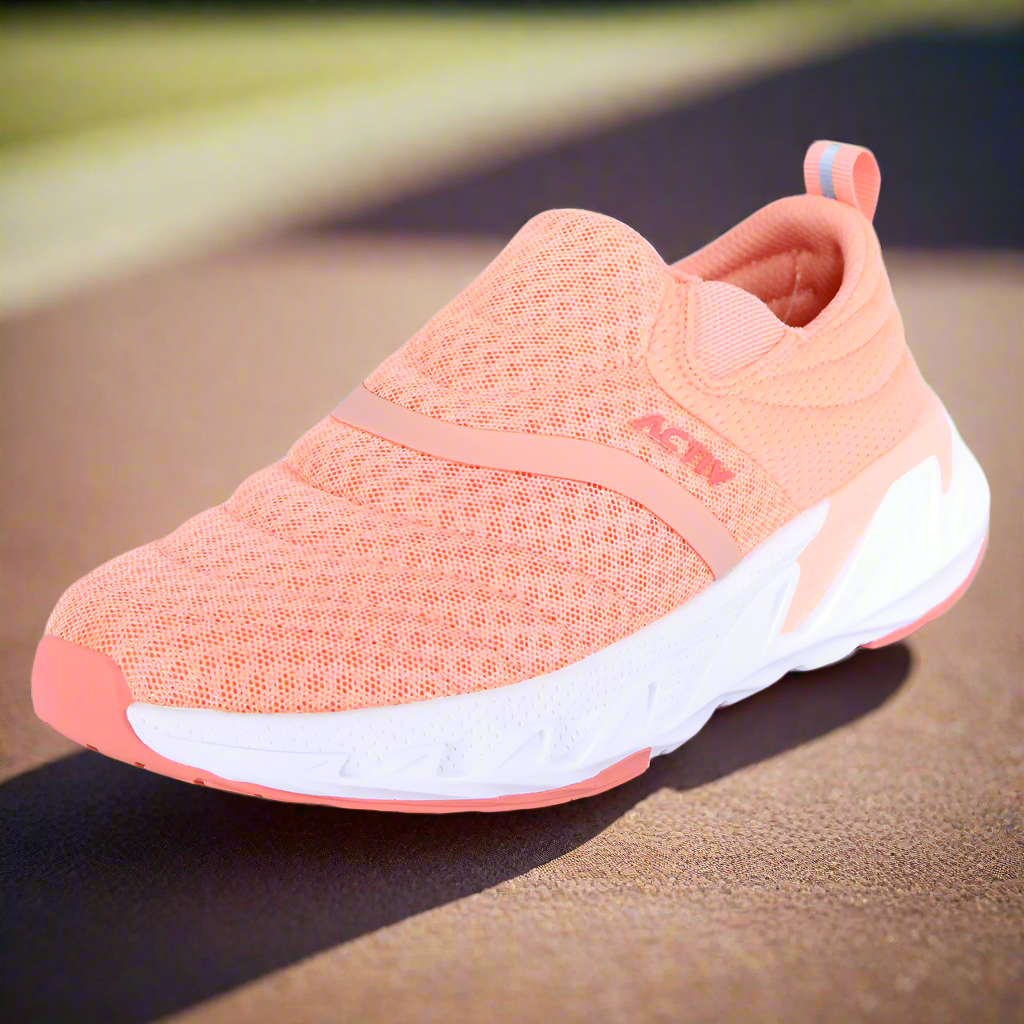 Skechers Pink Orange Shoes Walking Shoe Skechers Women Orange