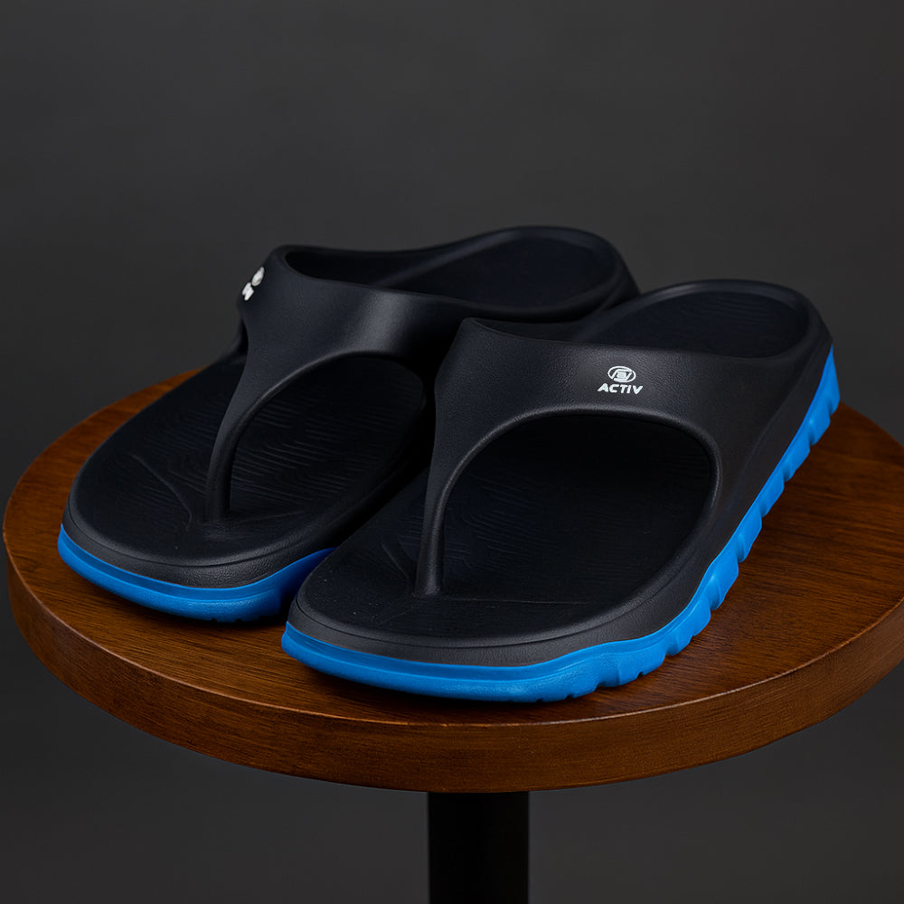 ACTIV FLIP FLOP SLIPPER - BLACK*BLUE - Activ Abou Alaa