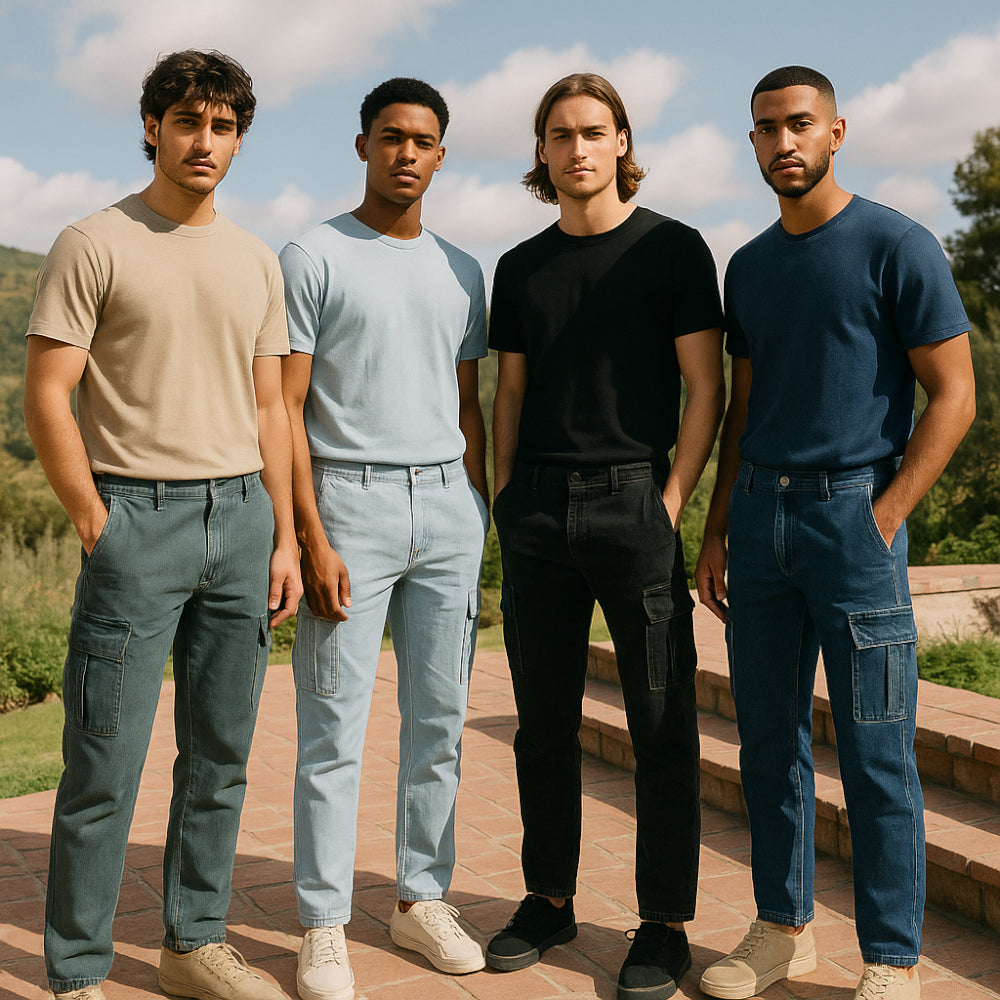 ACTIV CARGO JEANS PANTS - COLORS