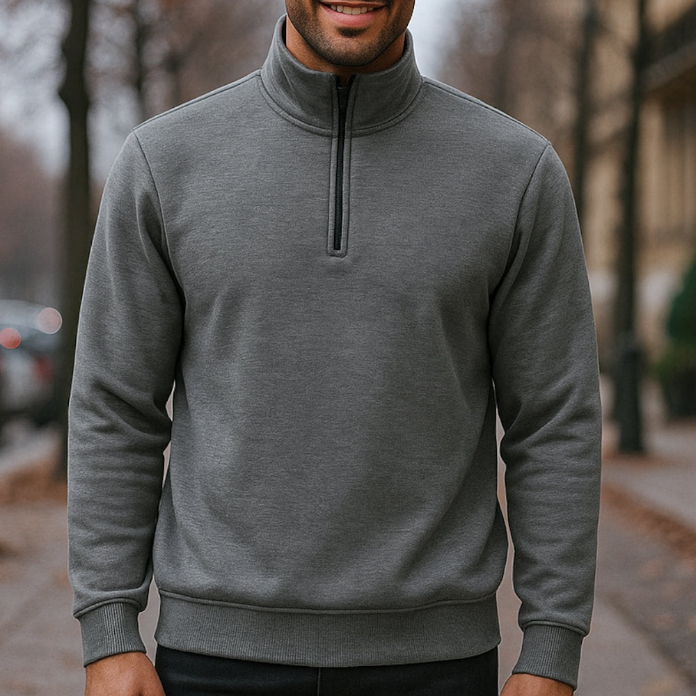 ACTIV BASIC H.ZIPPER SWEATSHIRT - CHANET