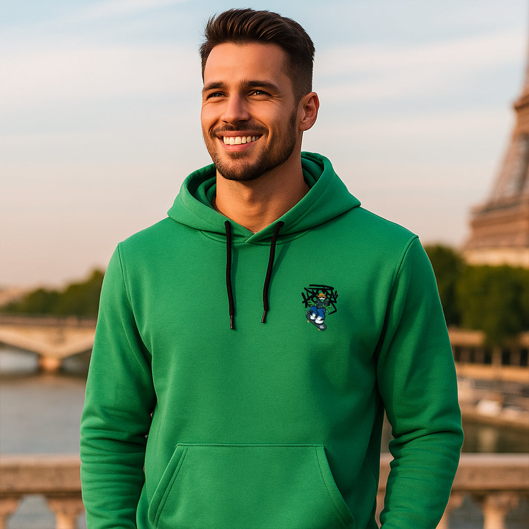 AIRLIFE GRAPHIC HOODIE SWEATSHIRT - GREEN