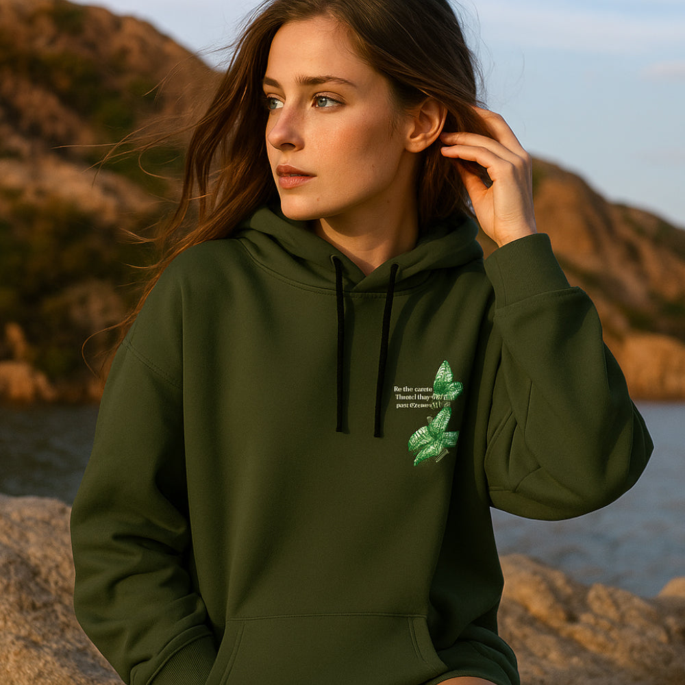 ACTIV GRAPHIC HOODIE SWEATSHIRT - OLIVE