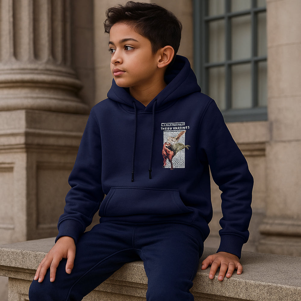 ACTIV GRAPHIC HOODIE SWEATSHIR - NAVY - Activ Abou Alaa