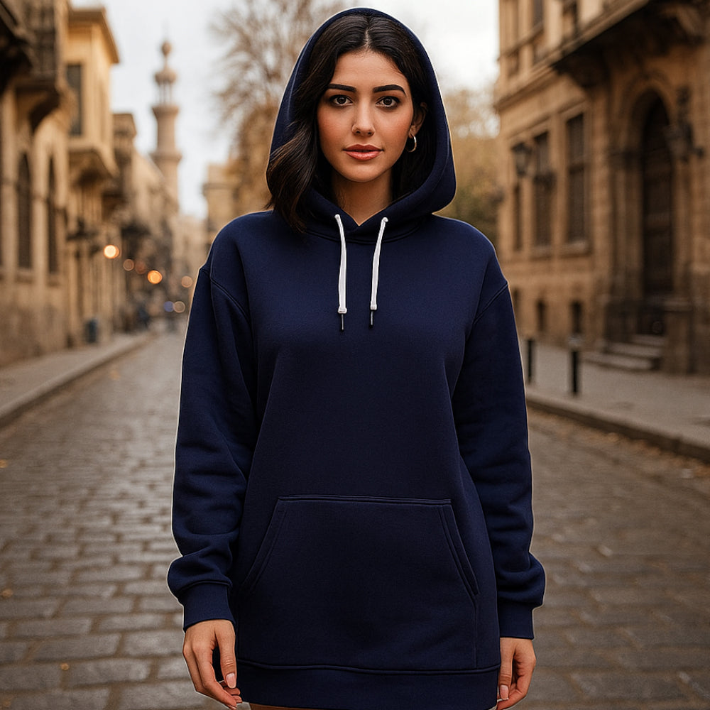 ACTIV GRAPHIC HOODIE SWEATSHIR - NAVY