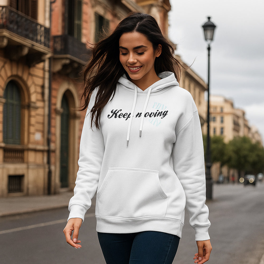 ACTIV GRAPHIC HOODIE SWEATSHIR - WHITE