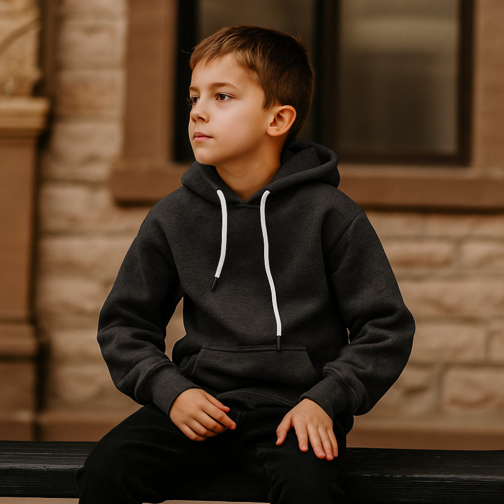 ACTIV BASIC HOODIE SWEATSHIRT - CHARCOAL - Activ Abou Alaa
