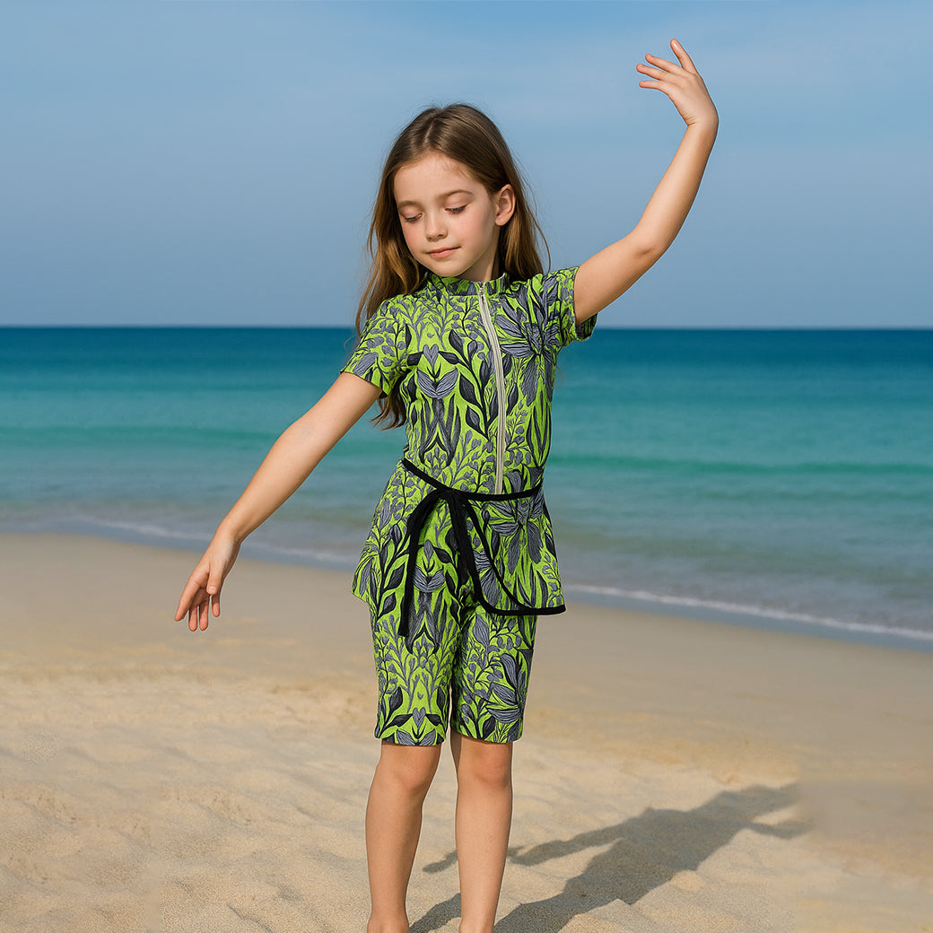 ACTIV F.COVER SWIMSUIT*2- LIME - Activ Abou Alaa