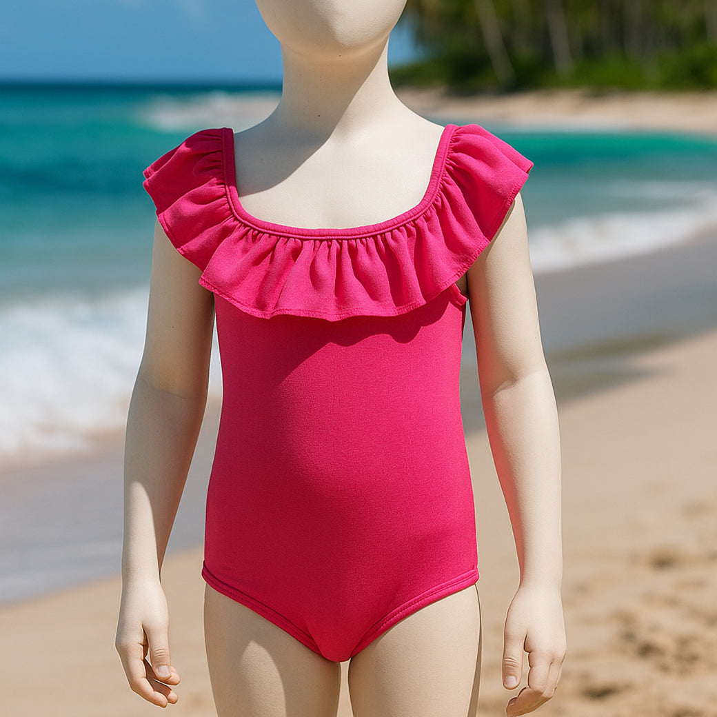 ACTIV BASIC 1PIECE SWIMSUIT - FUCHSIA - Activ Abou Alaa
